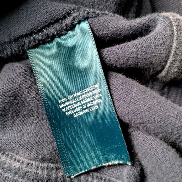 Polo Ralph Lauren Sweatshirt Kids Youth 5 Navy Blue Big Pony Hoodie Full Zip - Picture 9 of 10